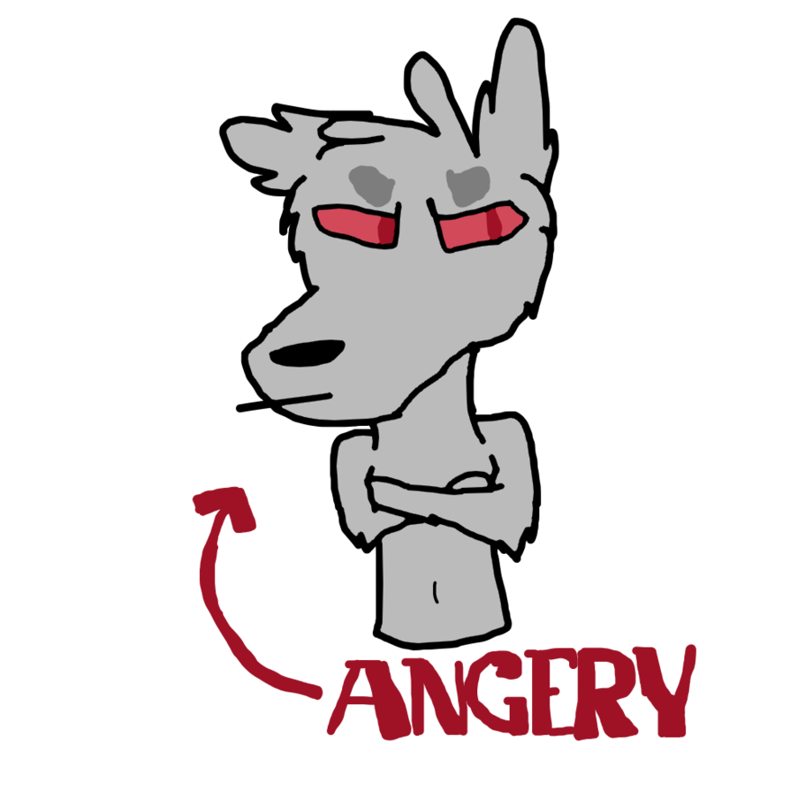 Angery doggo is by. Warrior clipart font
