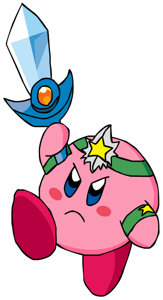 Warrior clipart sword clipart. Kirby the star chronicles