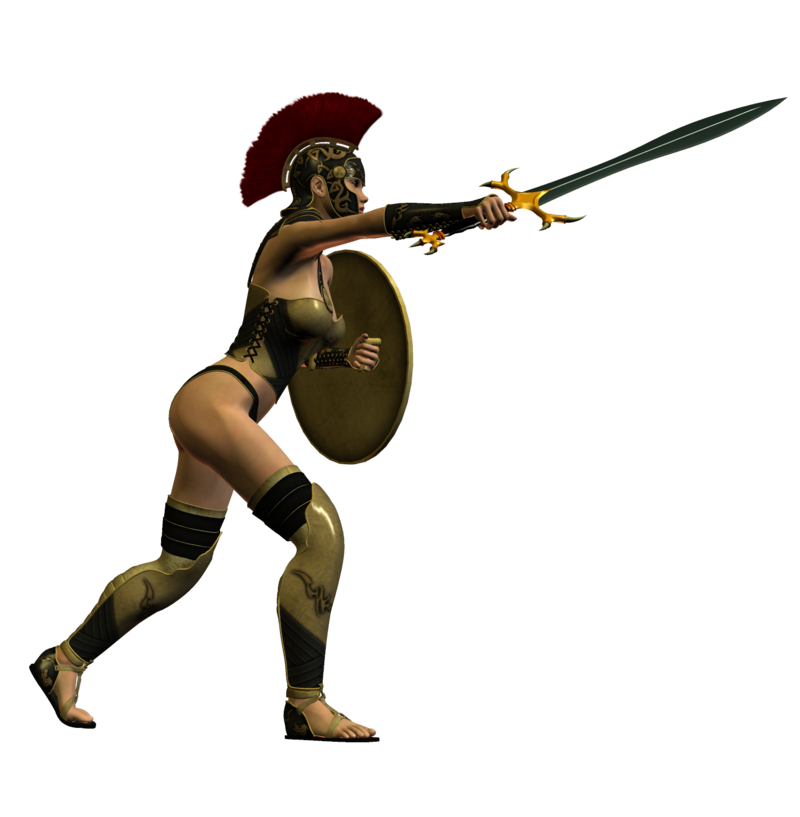 Warrior clipart warrior girl. Spartana female by selficide