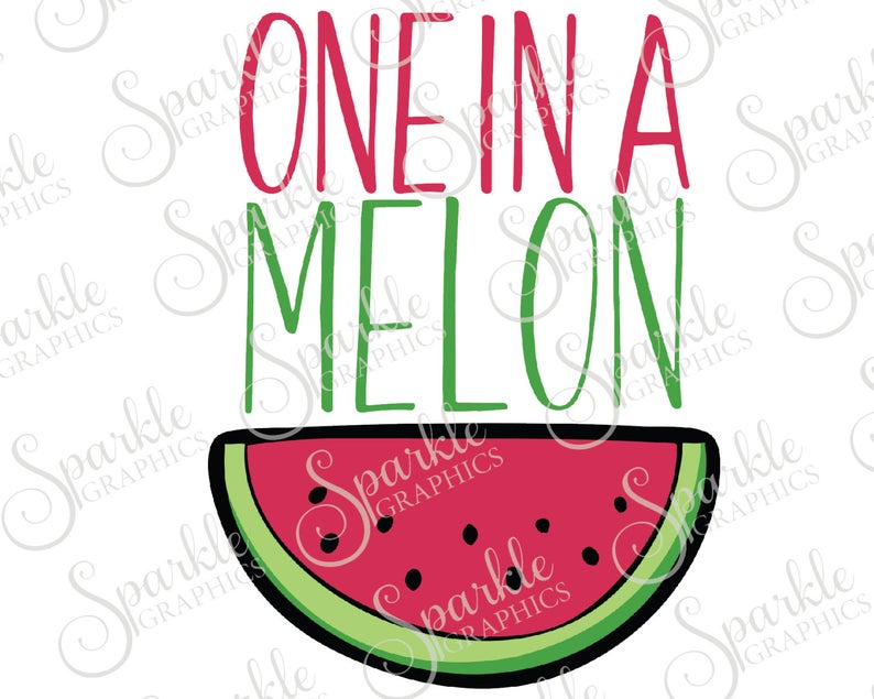 Watermelon clipart baby. One in a melon