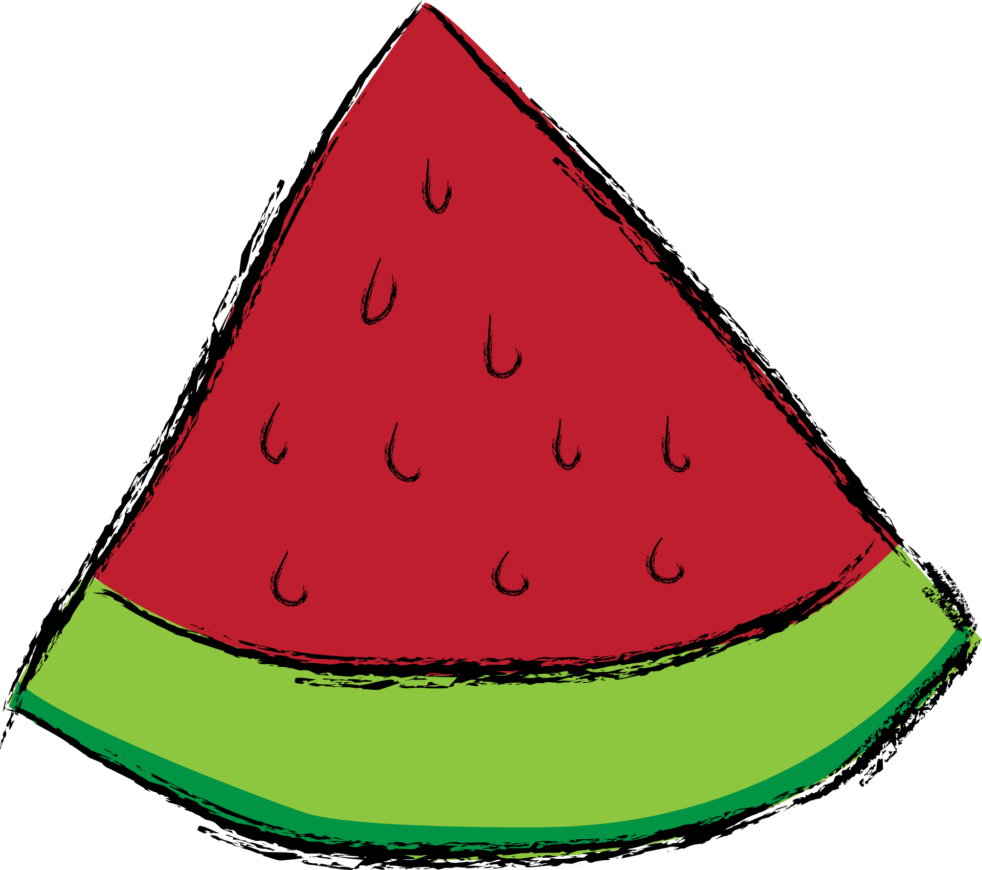 watermelon clipart drawing