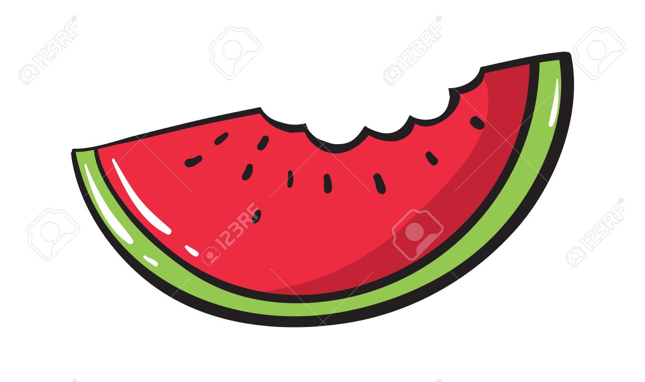 Watermelon clipart half eaten. Water melon free download