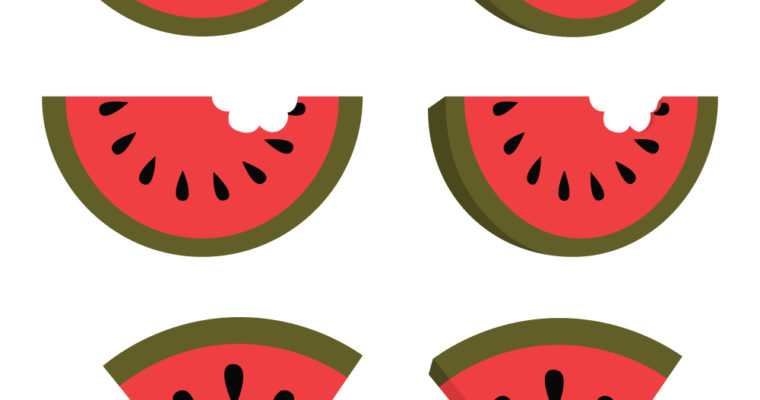 Archives kelcie makes patterns. Watermelon clipart half eaten