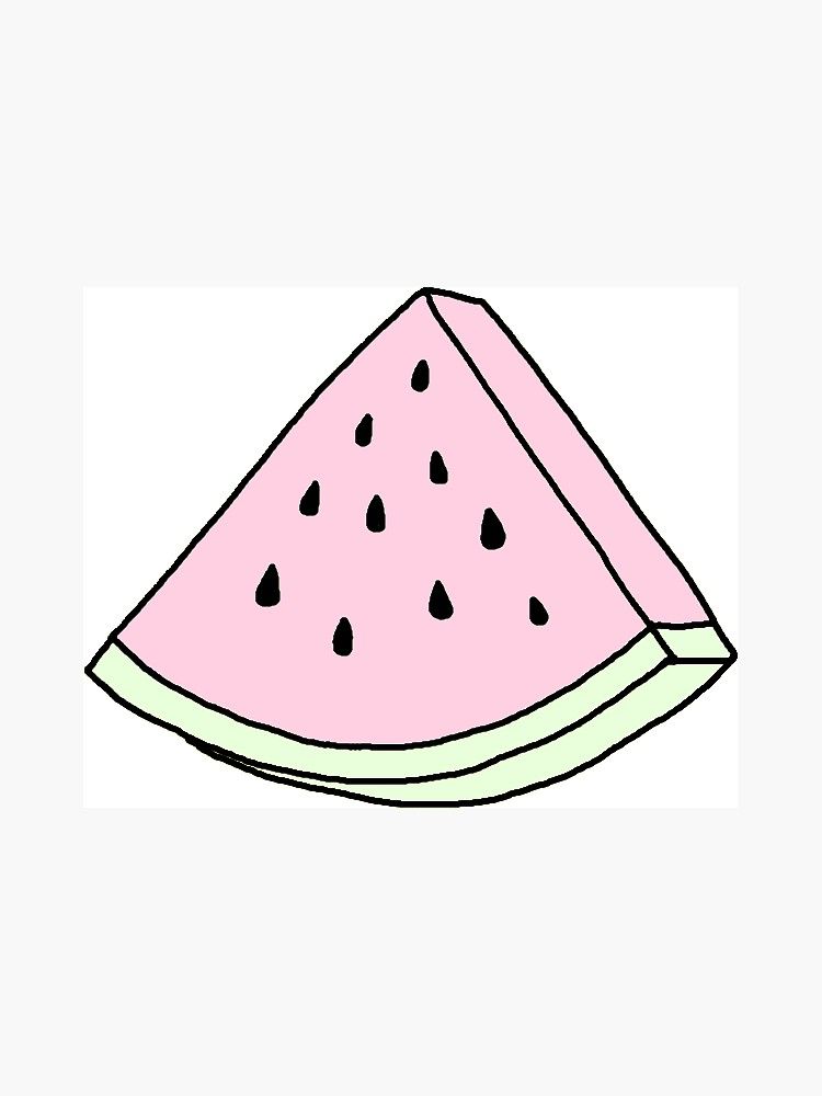 Watermelon clipart pastel. Tumblr sticker by taliapaige
