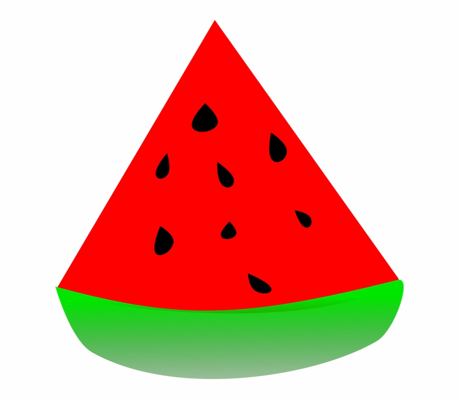 Food red sandia triangle. Watermelon clipart sweet fruit