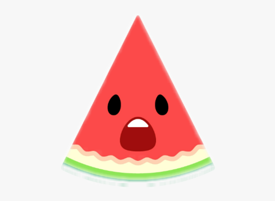Watermelon clipart triangle. Fruit food cute emoji
