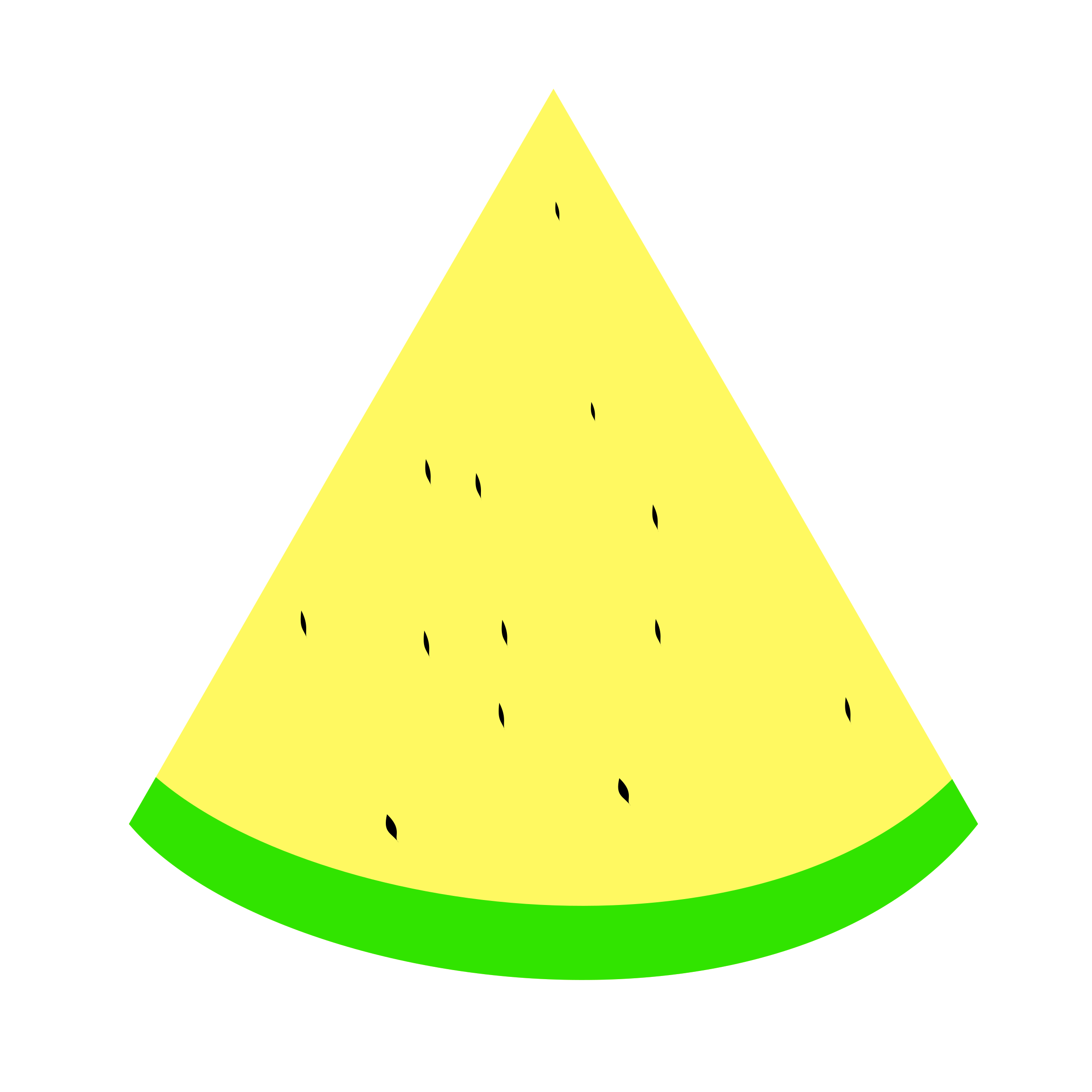 Slice of big image. Watermelon clipart triangle thing