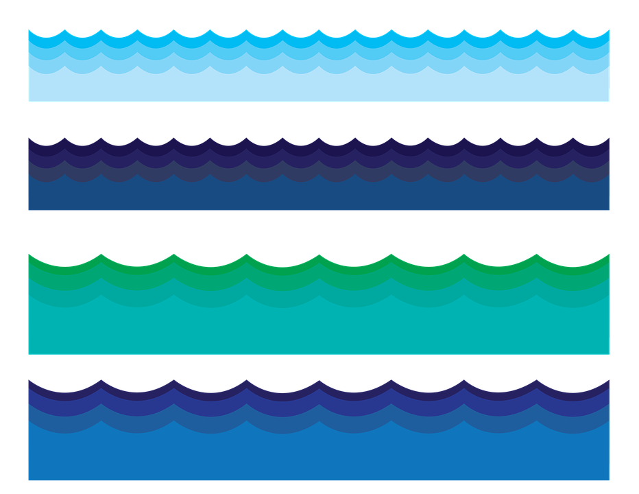 Cartoon shop of library. Waves clipart curl