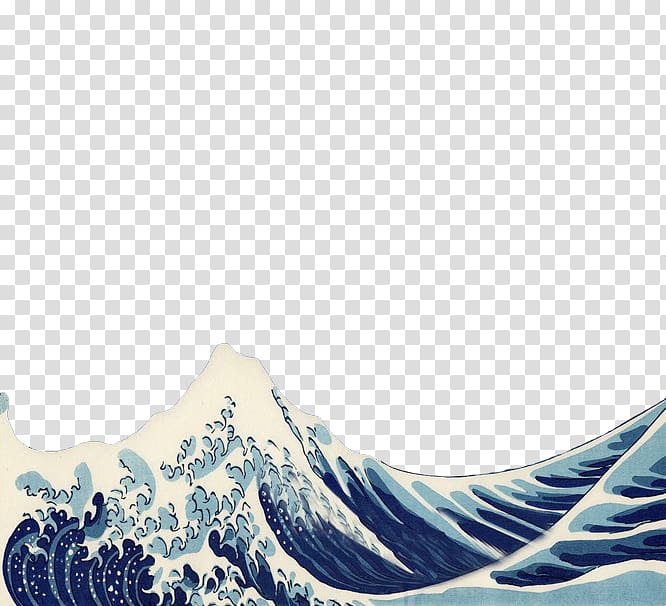 Waves clipart wave hokusai. The great off kanagawa