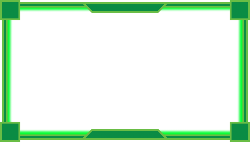 Webcam border png. Overlay green by beginnerbots