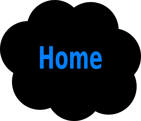 Home page button cloud. Website clipart homepage