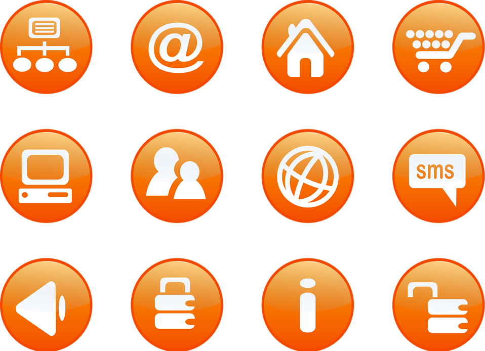 Orange icons free stock. Website clipart website symbol
