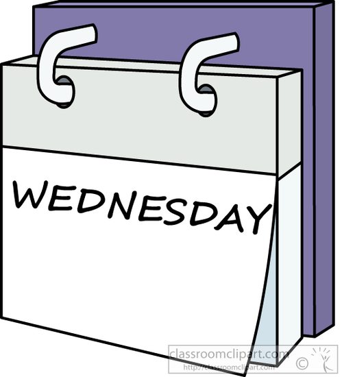 Wednesday clipart tuesday calendar. Day week portal 