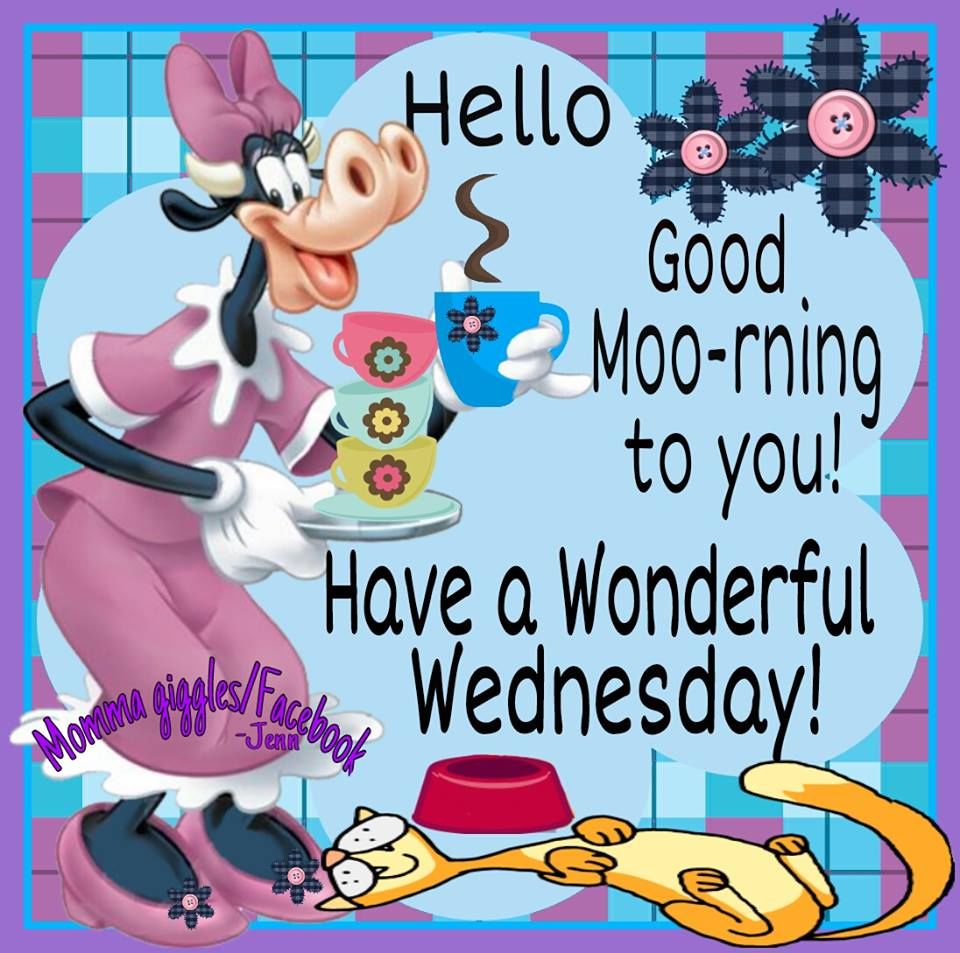 Wednesday clipart wonderful wednesday. Hello good moo rning