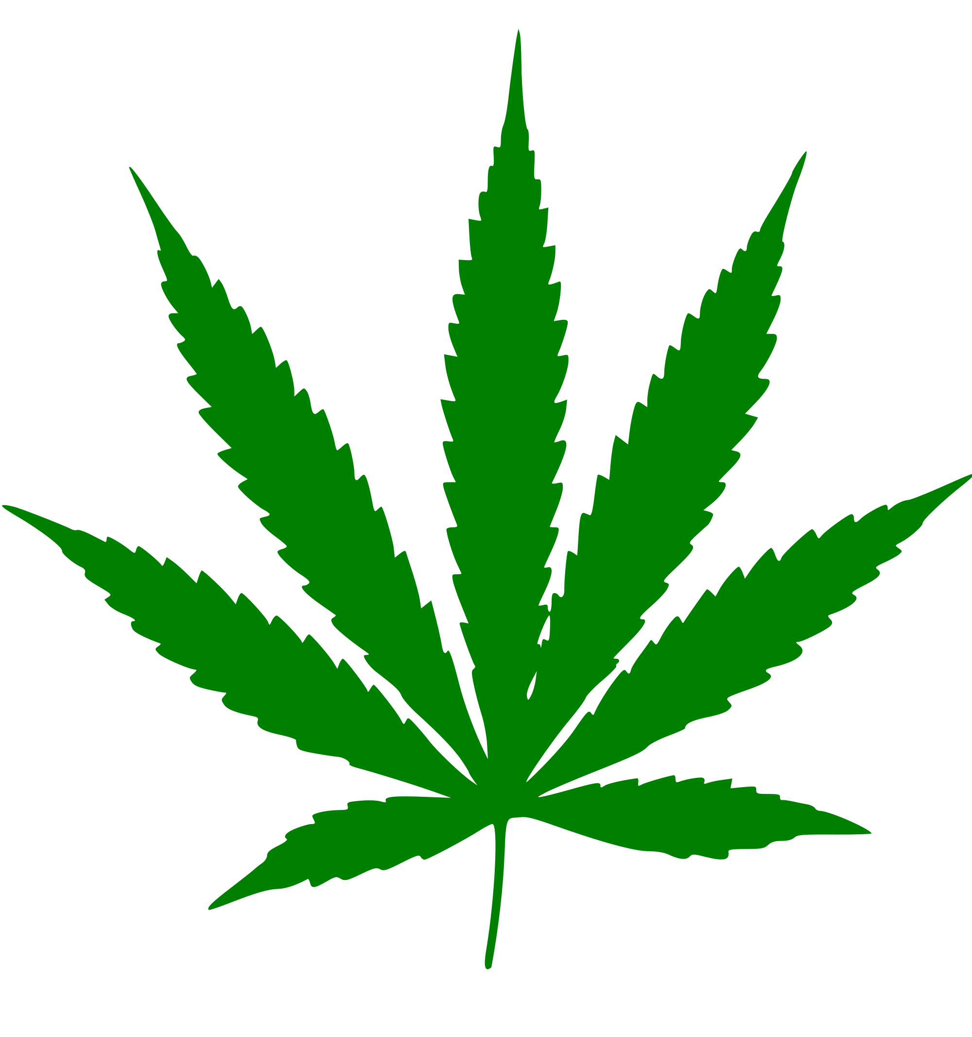 File cannabis leaf wikimedia. Clipart leaves svg