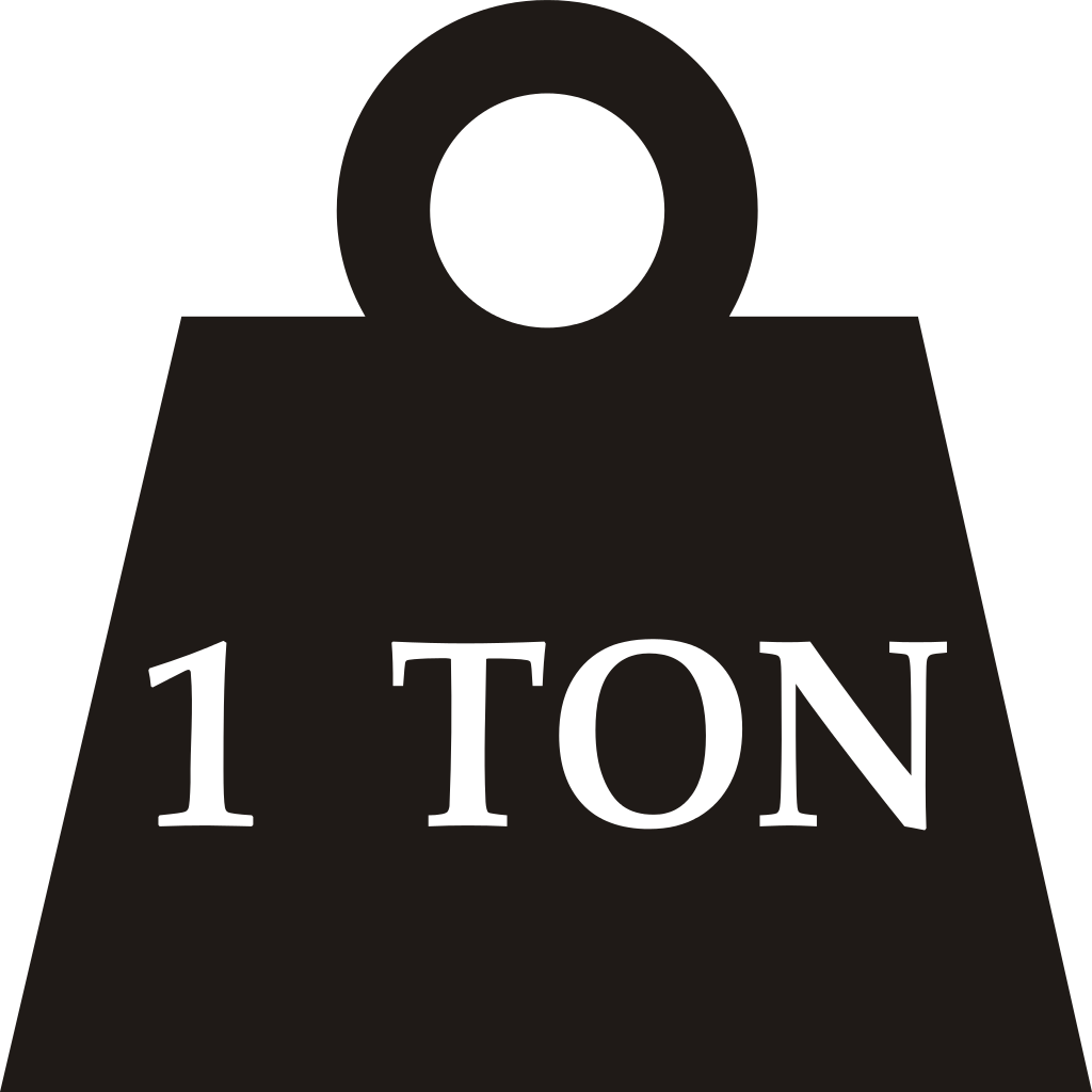 weight clipart 1 ton