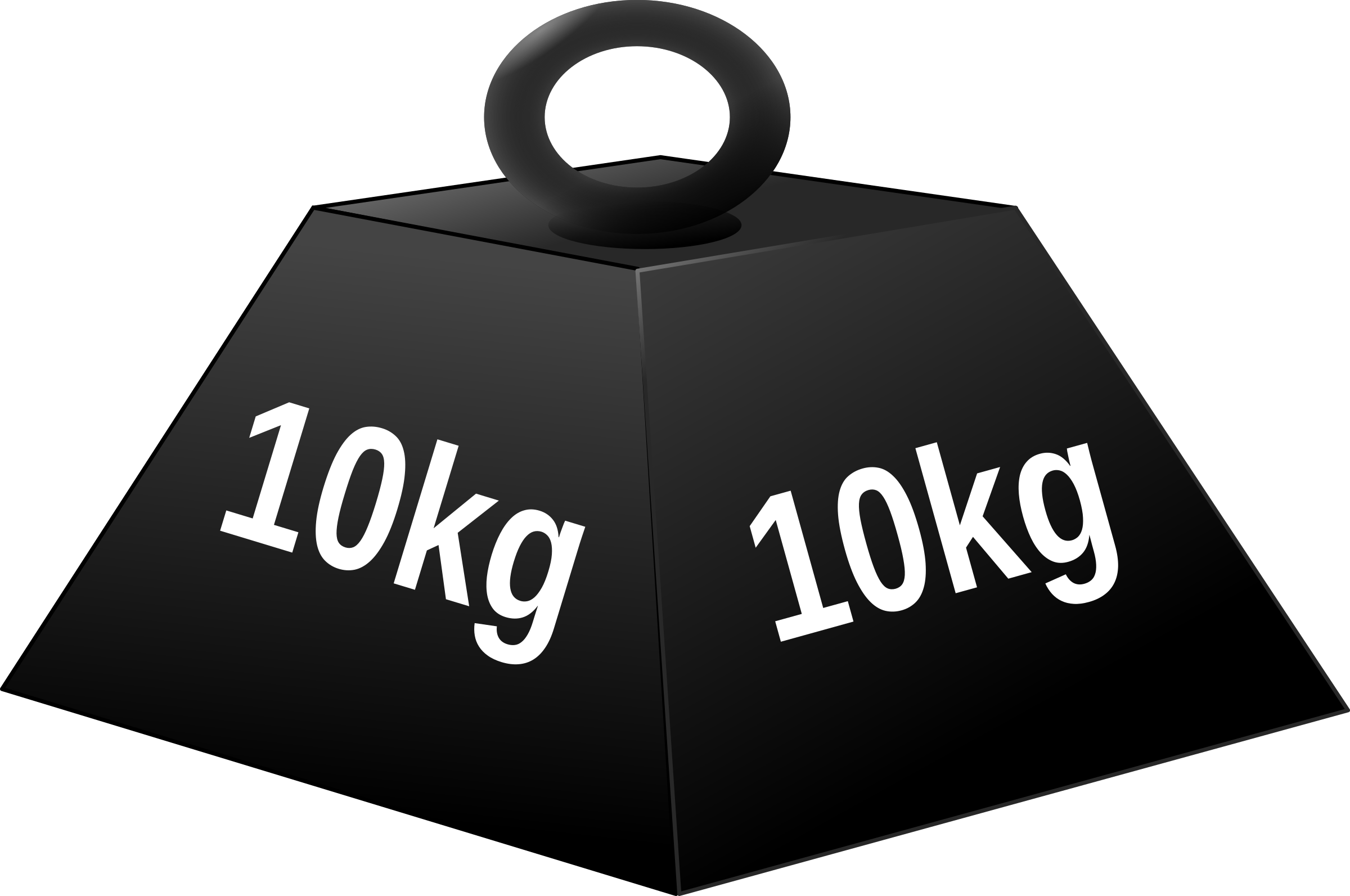 Kg character big image. Weight clipart black and white