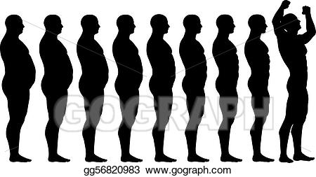 Eps illustration to fit. Weight clipart fat loss
