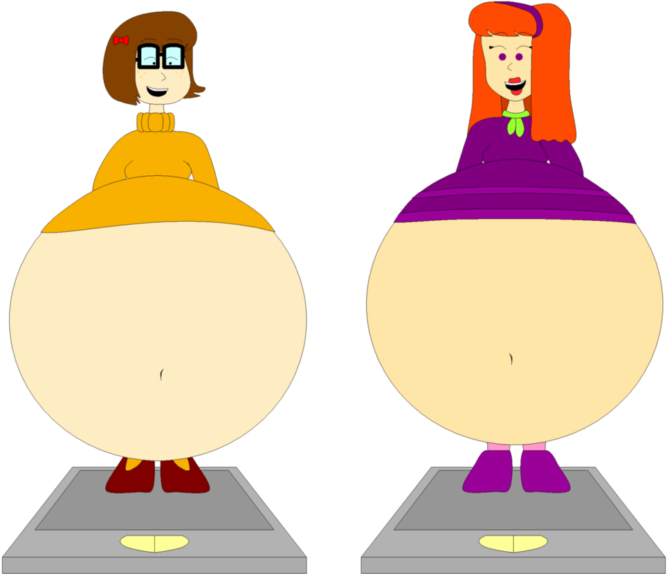 Weight clipart gain weight. Velma and daphne have