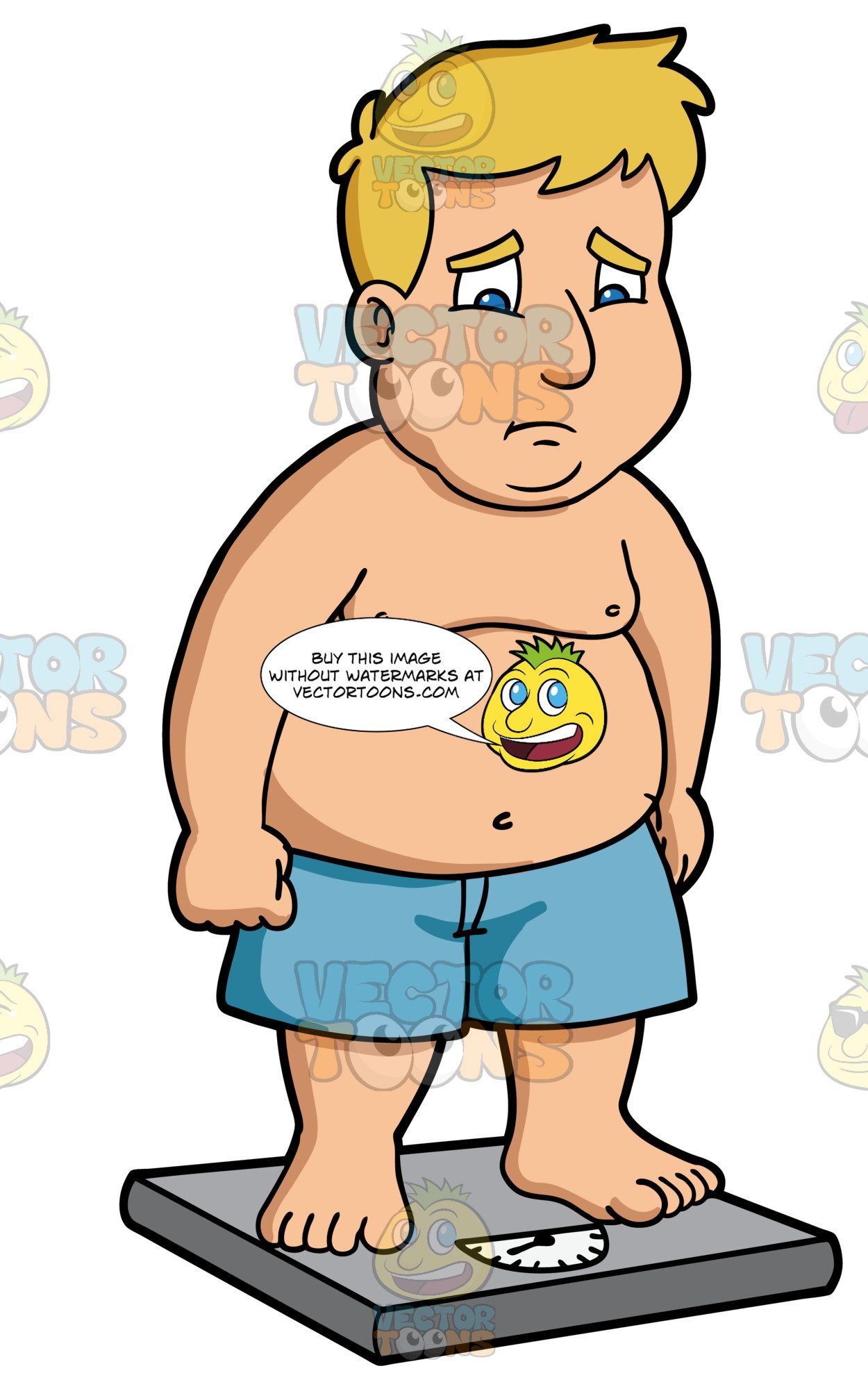 An man checking on. Weight clipart overweight scale