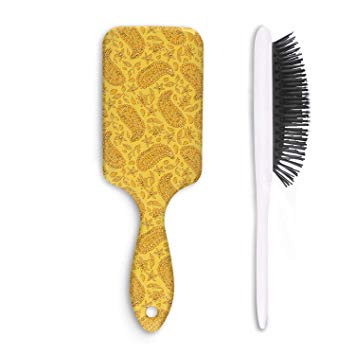 Amazon com hair brush. Wheat clipart gold paisley