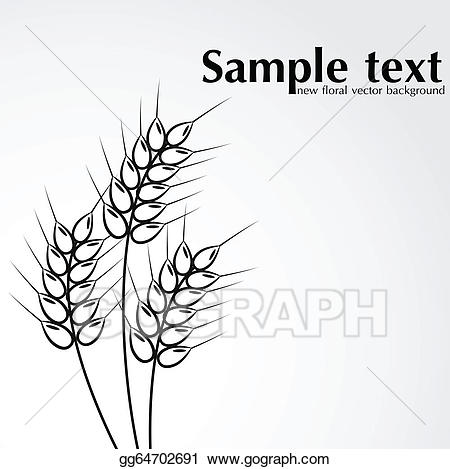 Eps illustration background vector. Wheat clipart abstract