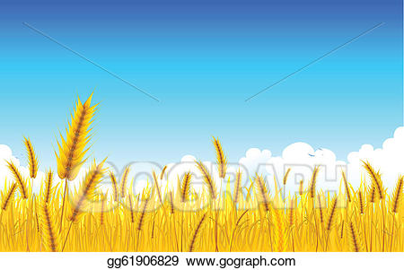 Wheat clipart agriculture. Eps illustration farm vector