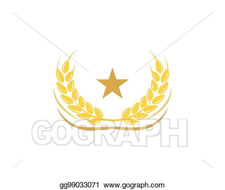 Free download clip art. Wheat clipart crest