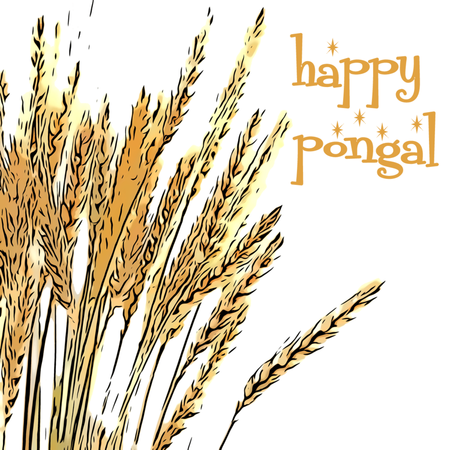 Family cartoon pongal . Wheat clipart happy