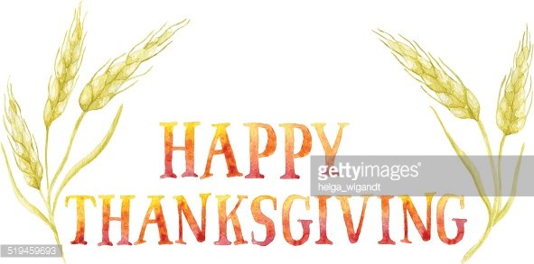 Thanksgiving framed by ears. Wheat clipart happy