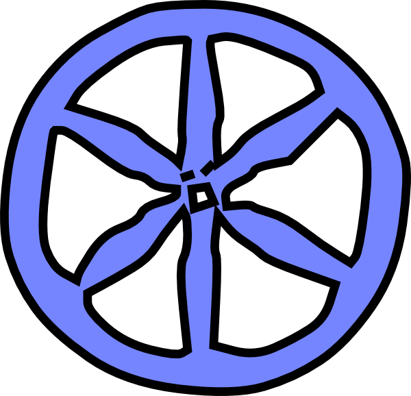 Blue antique clip art. Wheel clipart carriage wheel