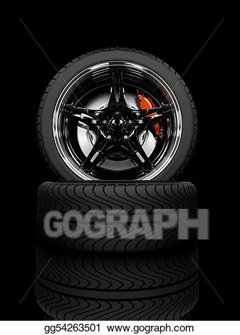 Wheel clipart racing wheels. Clip art stock illustration