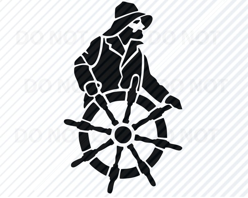 Wheel clipart silhouette. Nautical ship svg files