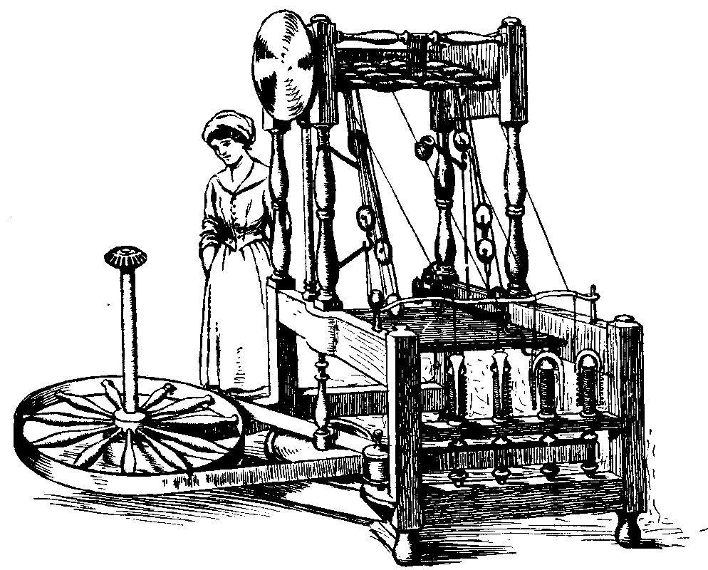 Wheel clipart spinning jenny. The baldwin project great