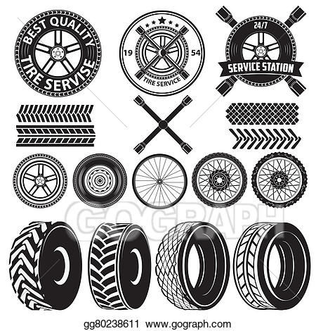 Label stock illustration gg. Wheel clipart tire service