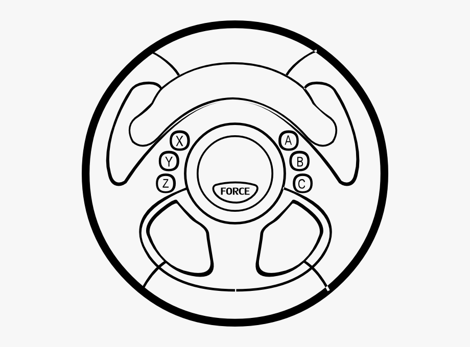 Force feedback clip art. Wheel clipart vector