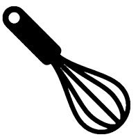 Whisk clipart. Black and white letters