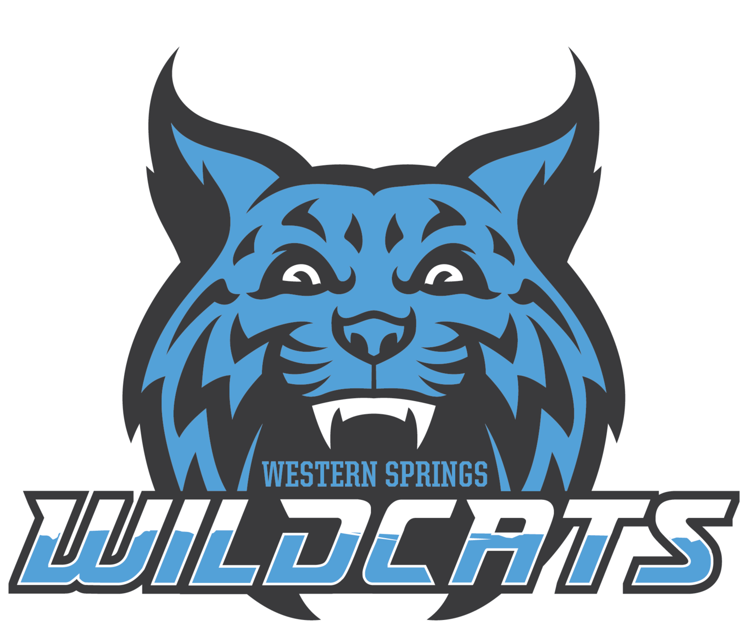 Wildcat clipart blue. Western springs wildcats 