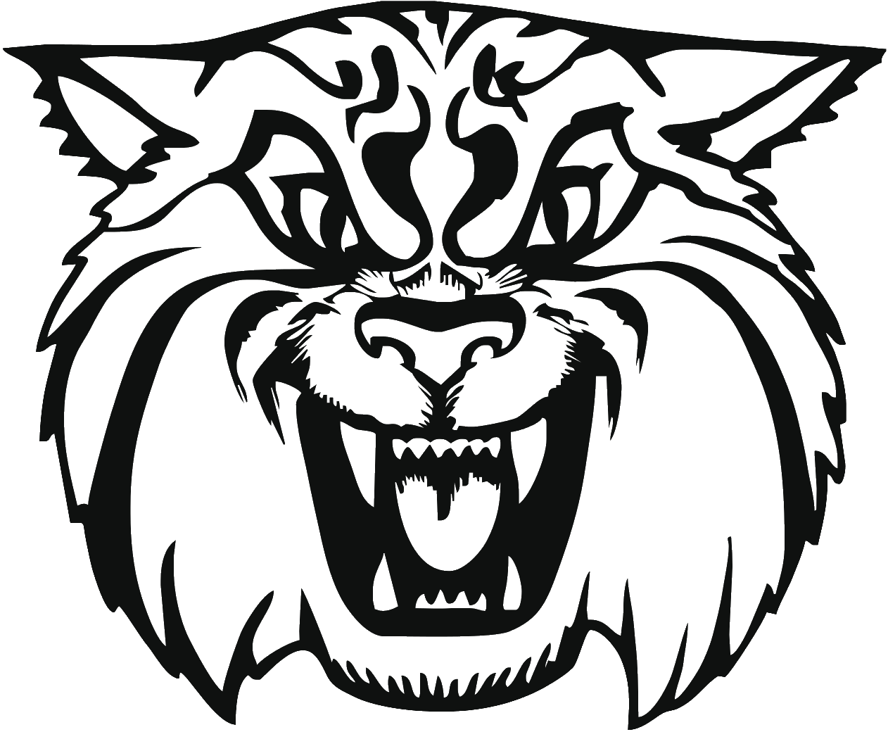 wildcat clipart drawing