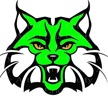 Wildcat clipart green.  sheet bobcat mascot