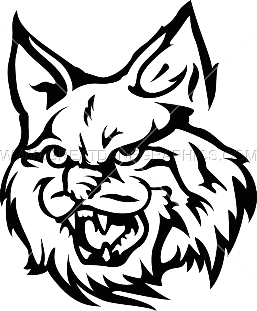 Production ready artwork for. Wildcat clipart transparent