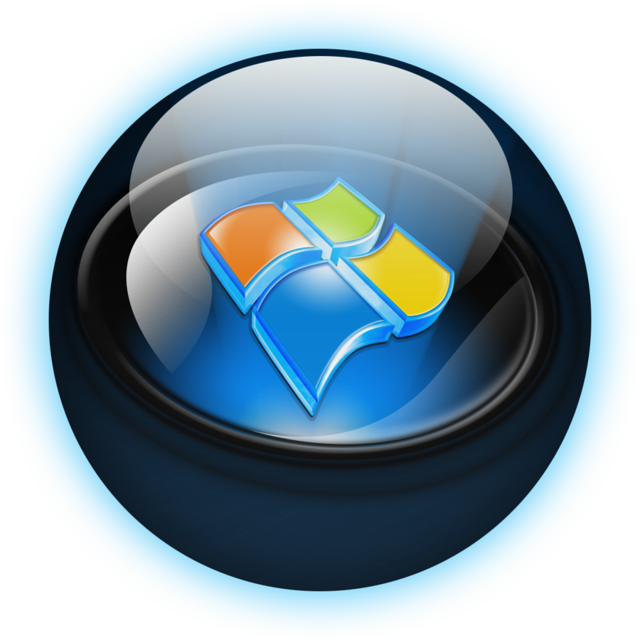 Windows 7 start orb png. Color glass by climber