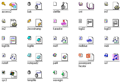 Windows 95 icons png. Jessica s style files