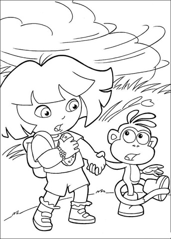 It is free printable. Windy clipart coloring page