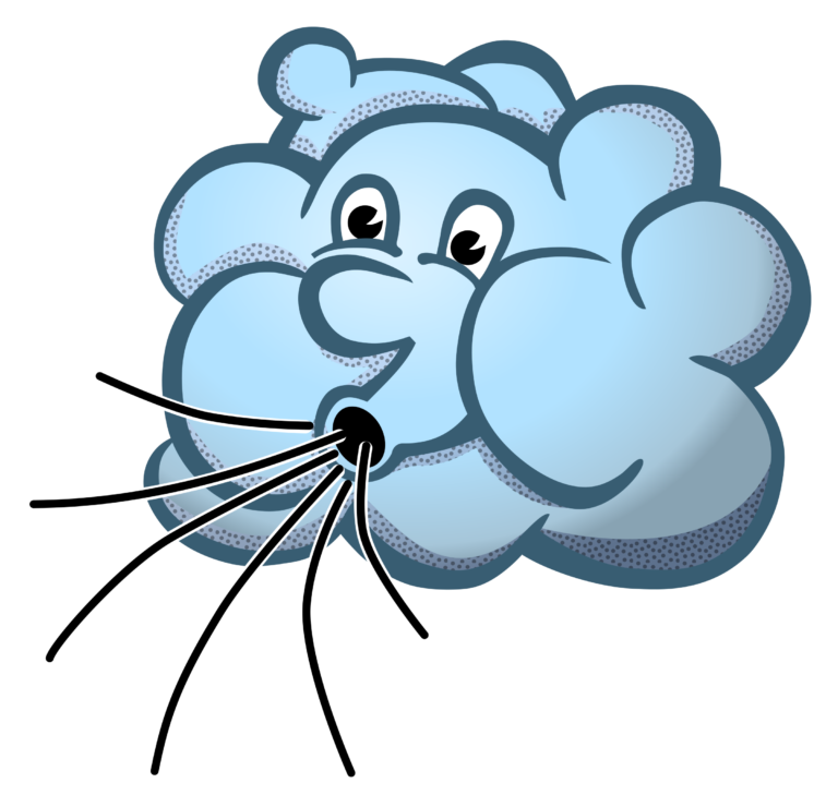 windy clipart gentle wind