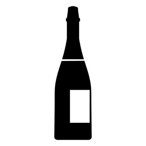 Wine bottle icon png. Champagne flat transparent svg