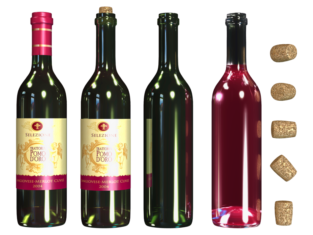 Wine bottle png. Stock by roy d