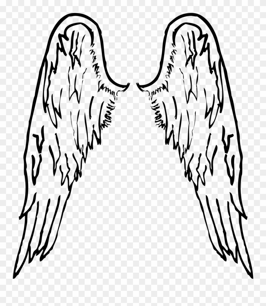 Closed wings clip art. Wing clipart angel wing