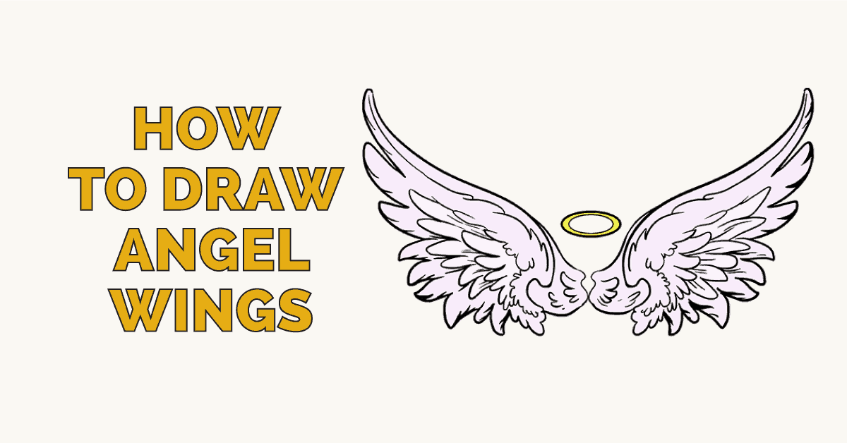 How to draw angel. Wing clipart beginner