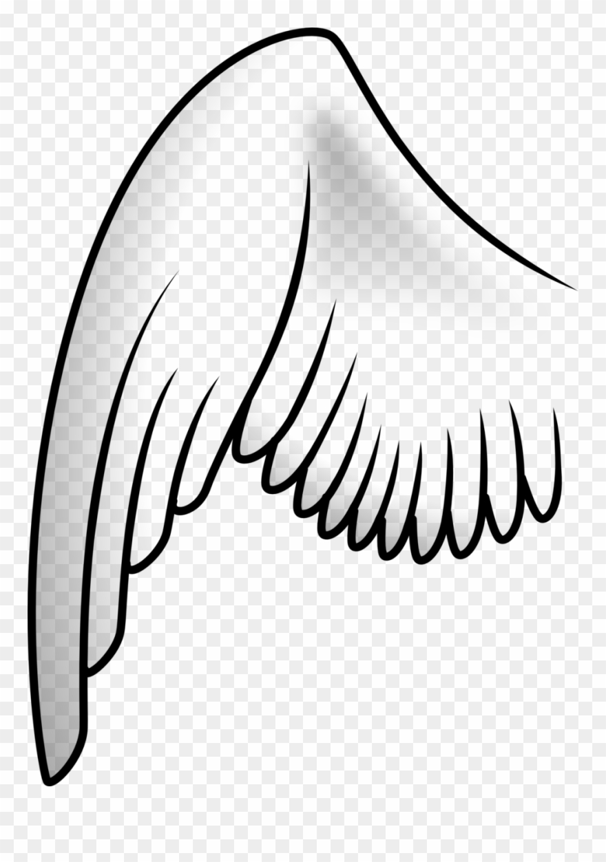 Wing clipart outline. Tattoo clip art download
